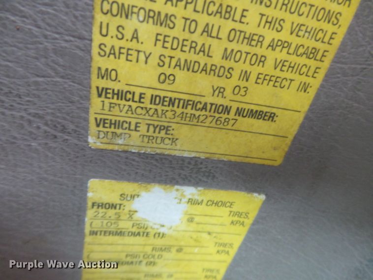 image for item DH3919 2004 Freightliner Business Class M2  dump truck