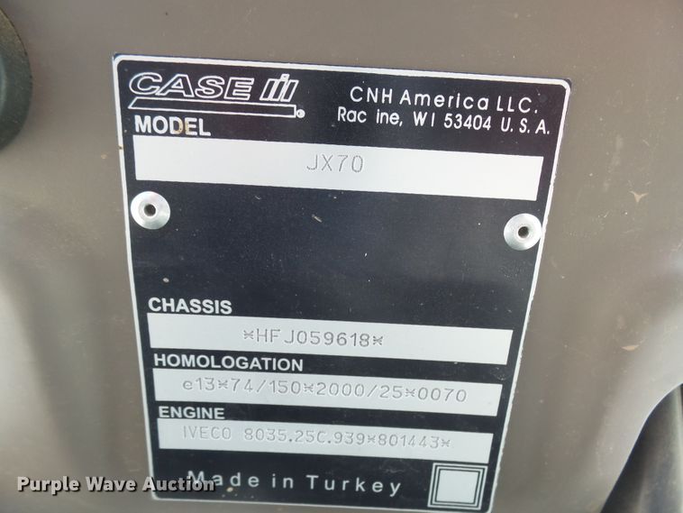 image for item EF9645 2008 Case IH JK70  tractor