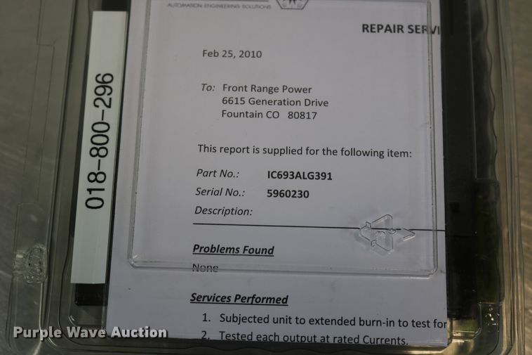 image for item EP9696 GE Fanuc IC693ALG391F 2PT analog output module