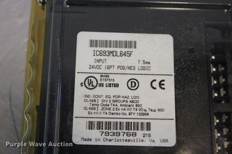 image for item EP9698 GE Fanuc IC693MDL645F 24VDC 16PT POS/NEG logic input module