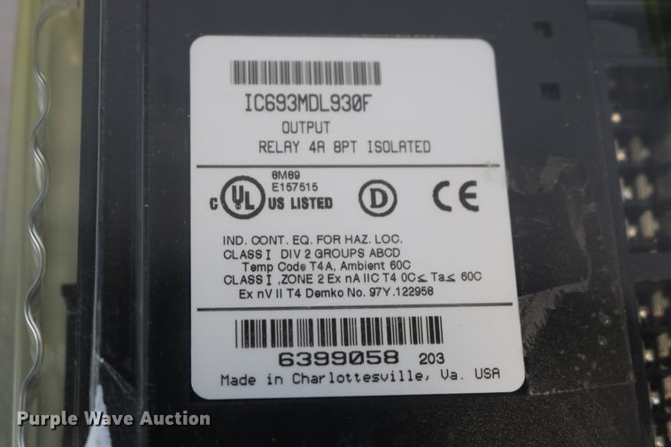 image for item EP9702 GE Fanuc IC693MDL930F Relay 4A 8PT isolated output module