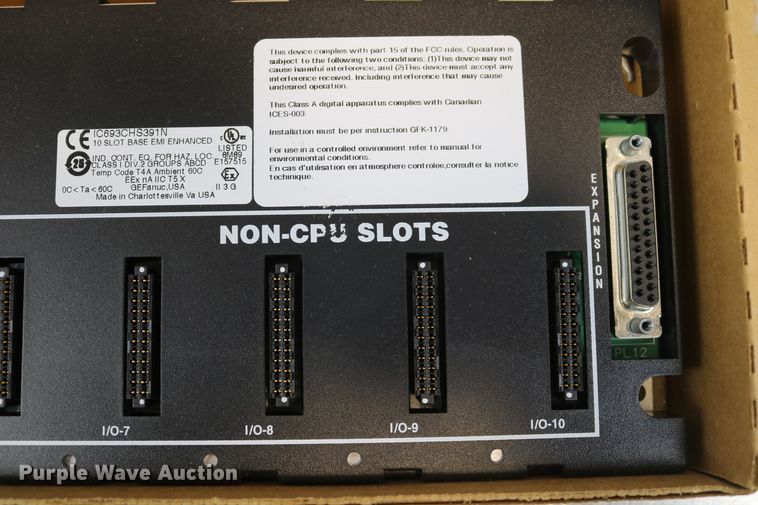 image for item EP9707 GE Fanuc IC693CHS391N 10 slot base expansion plate