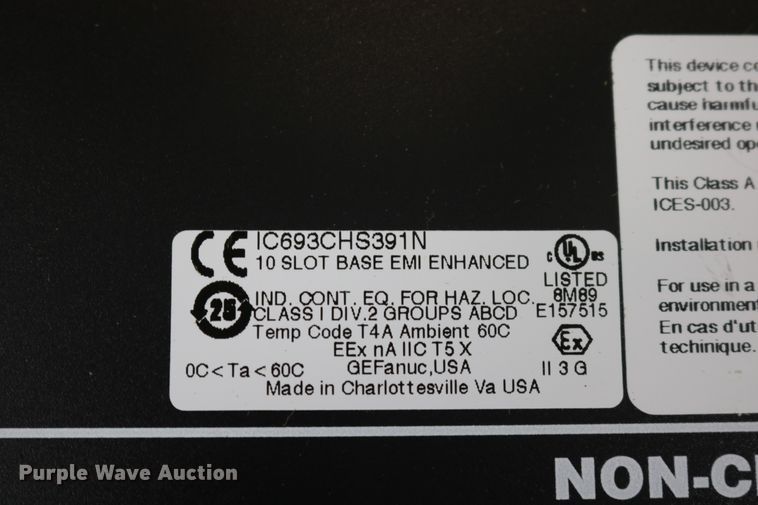 image for item EP9707 GE Fanuc IC693CHS391N 10 slot base expansion plate