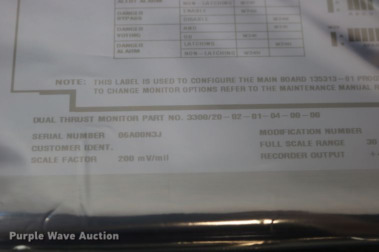 image for item EP9709 (3) Bentley-Nevada 3300/20-02-01-04-00-00 dual thrust modules