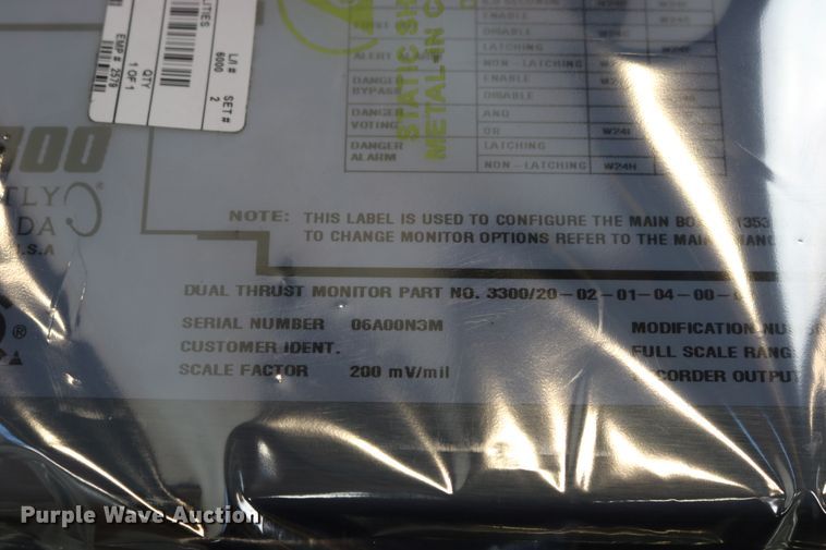 image for item EP9709 (3) Bentley-Nevada 3300/20-02-01-04-00-00 dual thrust modules