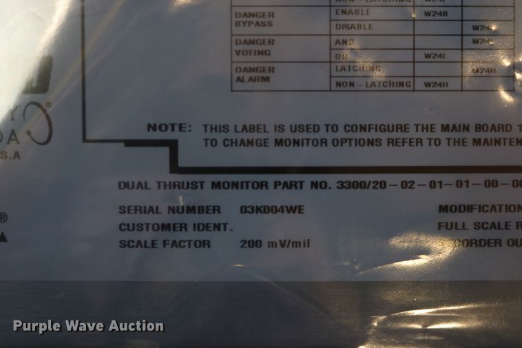 image for item EP9709 (3) Bentley-Nevada 3300/20-02-01-04-00-00 dual thrust modules