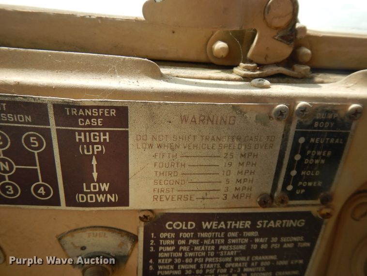 image for item FN9457 1971 Jeep  dump truck