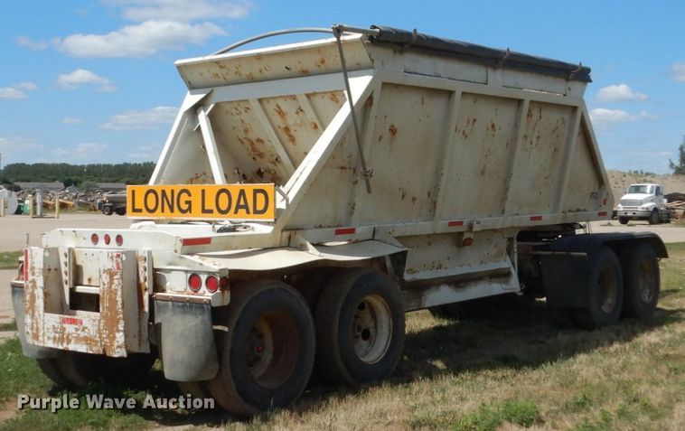image for item FT9014 1999 Red River Dump25 bottom dump pup trailer