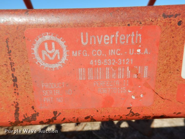 image for item GE9280 Unverferth Perfecta II field cultivator