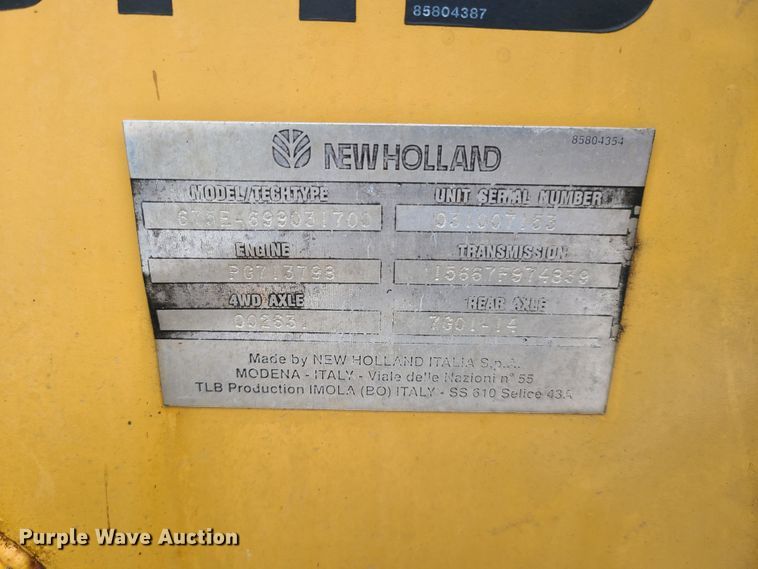 image for item GO9357 New Holland 675E  backhoe