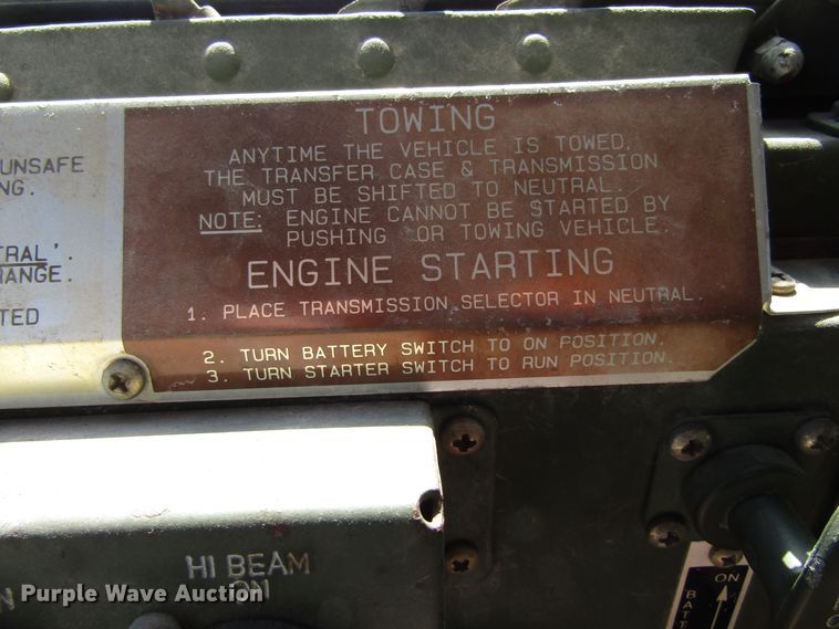 image for item GQ9114 1991 BMY Harsco M929A2  dump truck