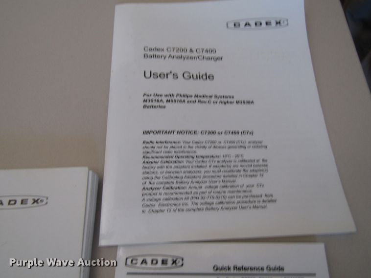 image for item GQ9119 Cadex C7400 series battery analyzer