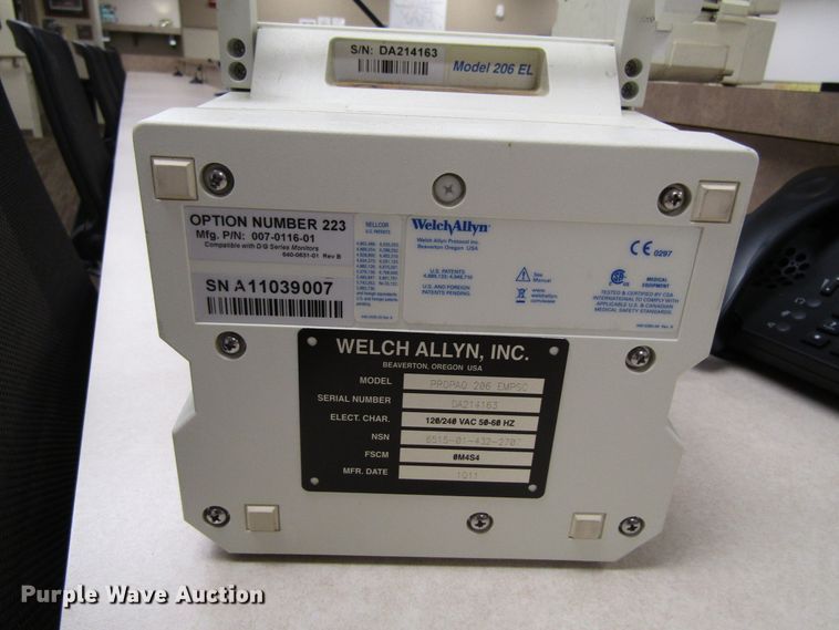 image for item GQ9121 (4) Propaq Encore vitals monitors