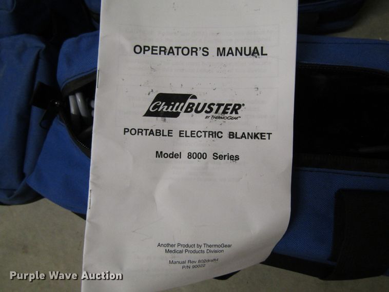 image for item GQ9124 (4) Chillbuaster 8000 series emergency electric heated blankets