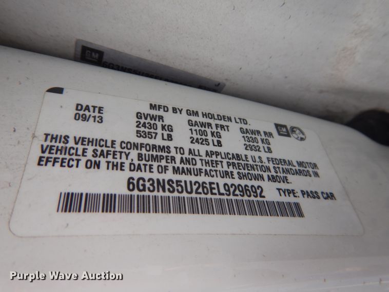 image for item GR9804 2014 Chevrolet Caprice Police