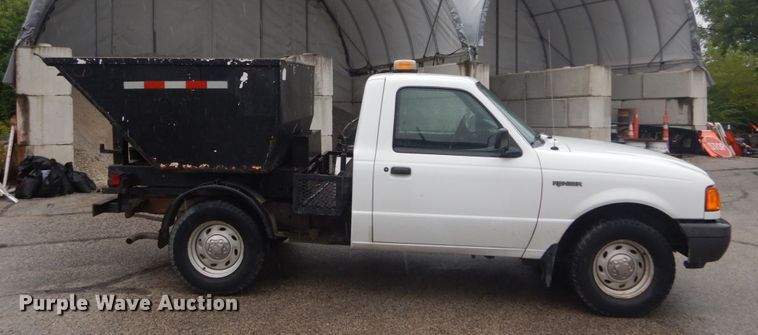 image for item GR9805 2002 Ford Ranger  dump bed pickup truck