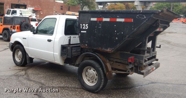 image for item GR9805 2002 Ford Ranger  dump bed pickup truck