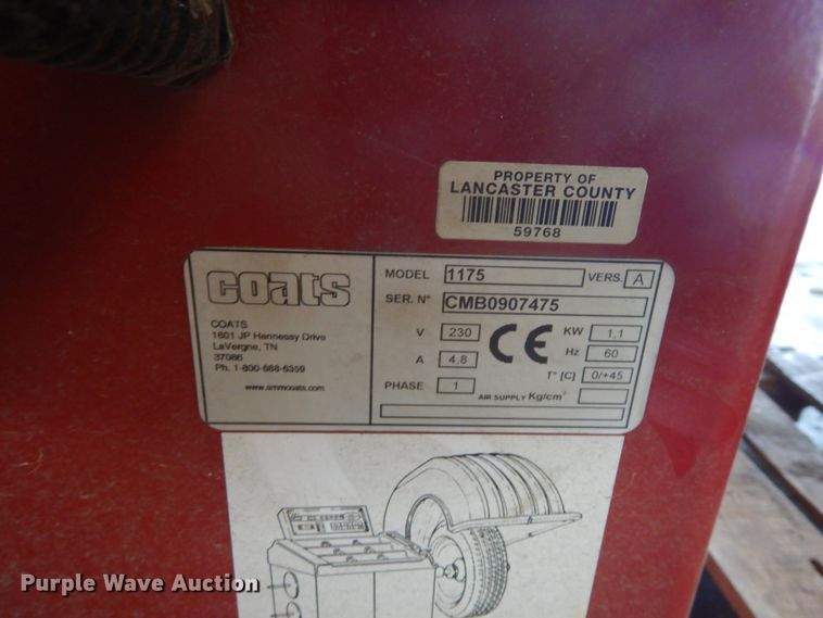 image for item H1723 Coats 1175 wheel balancer