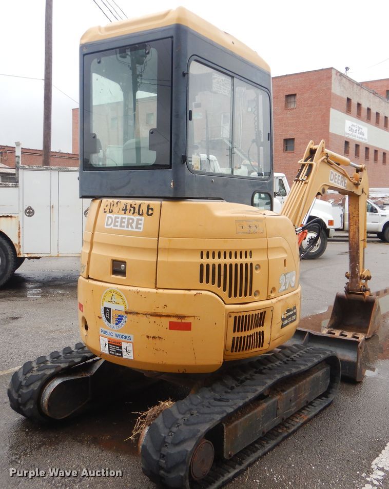 image for item HA9628 2005 John Deere 27C ZTS  mini excavator