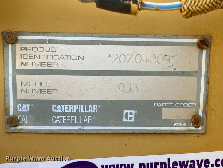 image for item HB9030 1991 Caterpillar 953  track loader