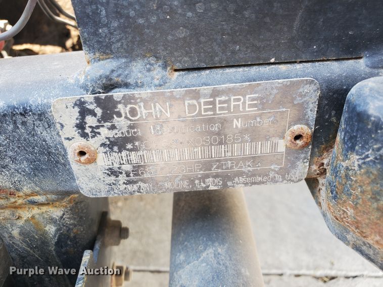 image for item HK9237 2011 John Deere F687 ZTrak ZTR lawn mower