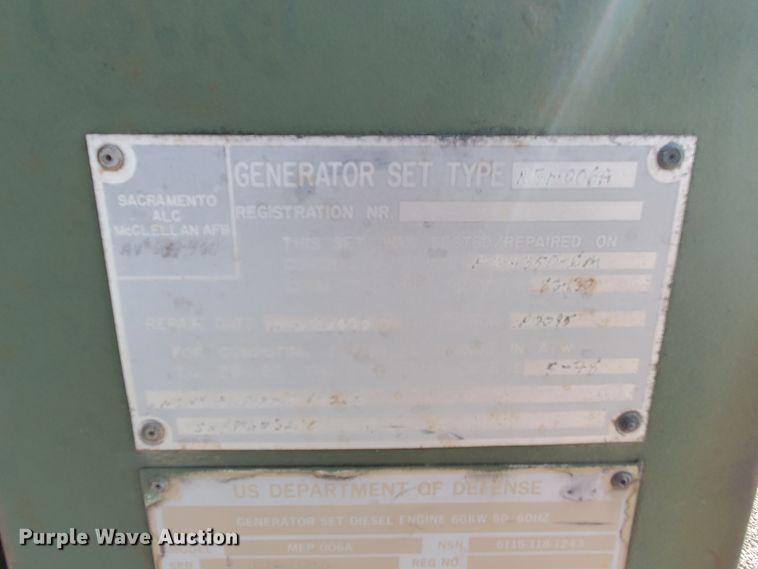 image for item HK9238 1973 Military Design 70-900 generator