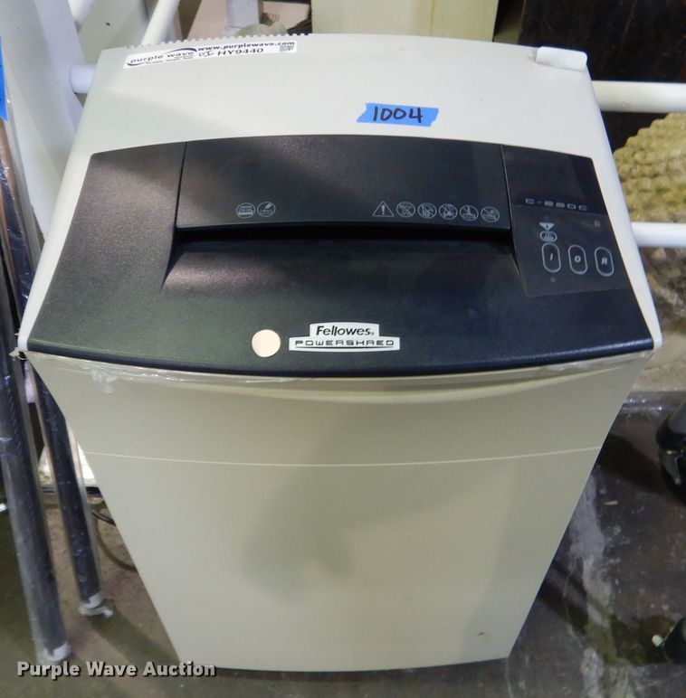 Fellows PowerShred shredder in Tulsa, OK Item HY9440 sold Purple Wave
