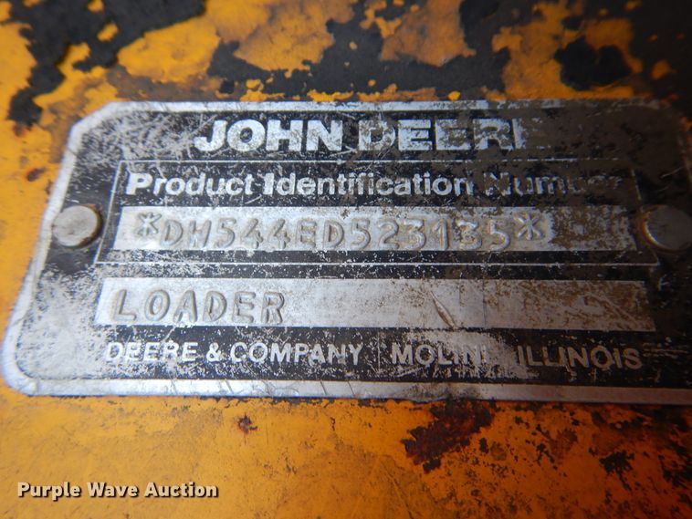 image for item HY9494 1989 John Deere 544E  wheel loader