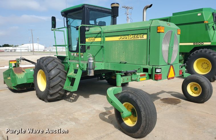 image for item DE4485 2007 John Deere 4995  windrower