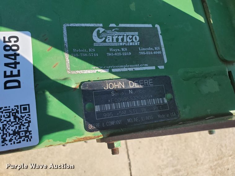 image for item DE4485 2007 John Deere 4995  windrower
