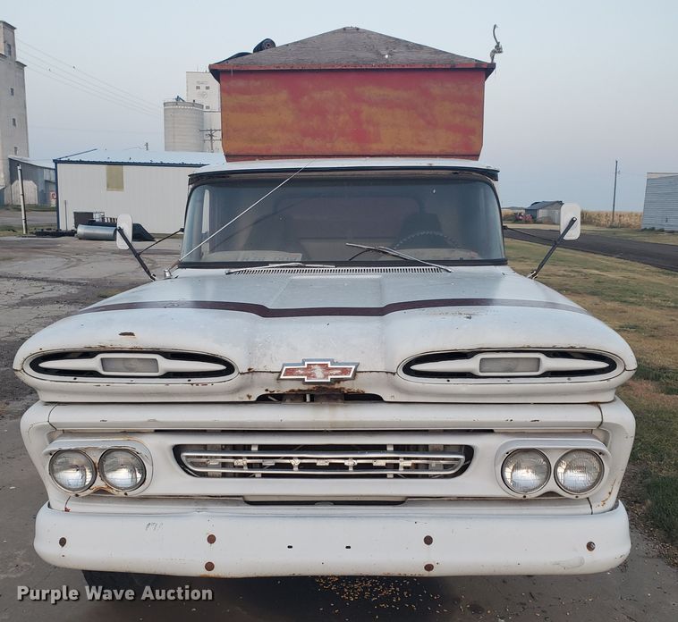 image for item DF5696 1961 Chevrolet Apache 30  feed mixer truck