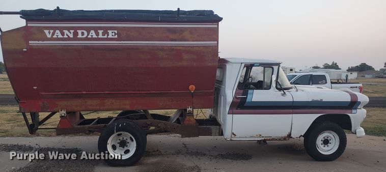 image for item DF5696 1961 Chevrolet Apache 30  feed mixer truck