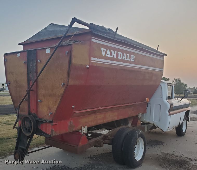 image for item DF5696 1961 Chevrolet Apache 30  feed mixer truck