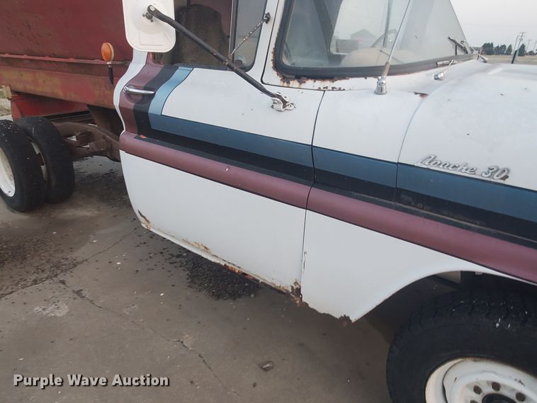 image for item DF5696 1961 Chevrolet Apache 30  feed mixer truck