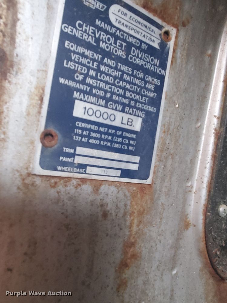 image for item DF5696 1961 Chevrolet Apache 30  feed mixer truck