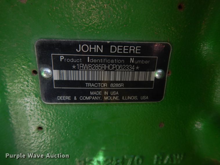 image for item DI7594 2013 John Deere 8285R  MFWD tractor