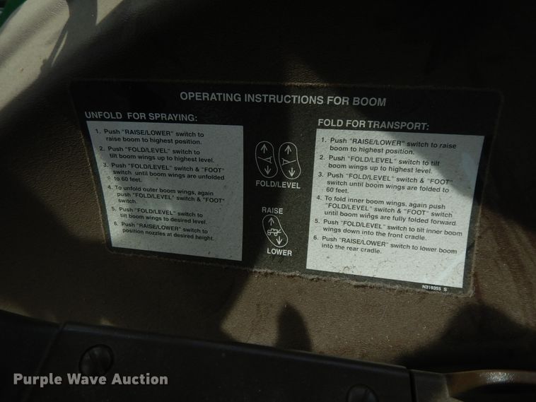 image for item DI7595 2013 John Deere 4630 sprayer