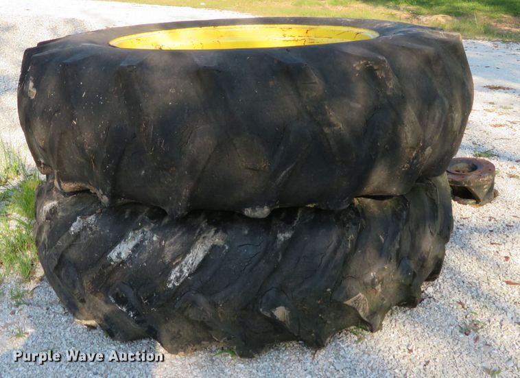 image for item GI9199 (2) 18.4-38 tires and wheels