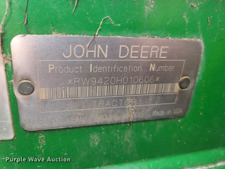 image for item GY9544 2003 John Deere 9420  4WD tractor