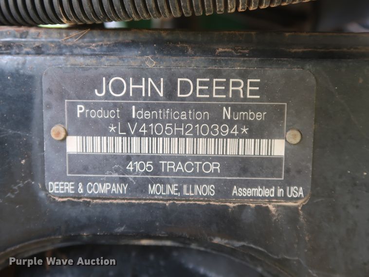 image for item HJ9327 2009 John Deere 4105  MFWD tractor