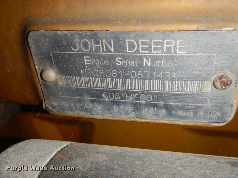 image for item HJ9551 John Deere six cylinder diesel engine