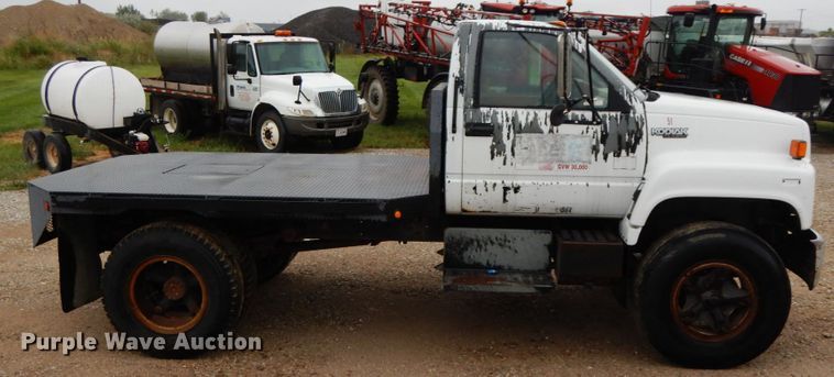 image for item HJ9630 1991 Chevrolet Kodiak C5500  flatbed truck