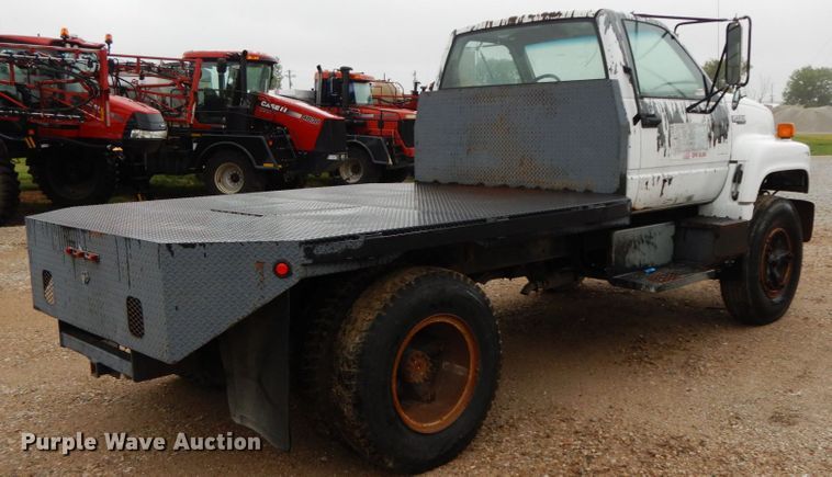 image for item HJ9630 1991 Chevrolet Kodiak C5500  flatbed truck