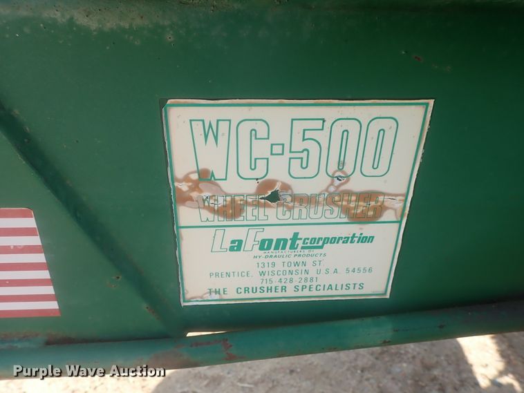 image for item HK9965 LaFont WC-500 wheel crusher