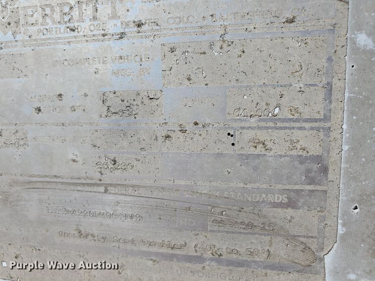 image for item DF5701 1983 Meritt GS-420-20 double hopper grain trailer