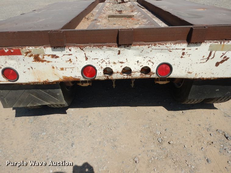 image for item DG1468 1978 Rogers lowboy equipment trailer