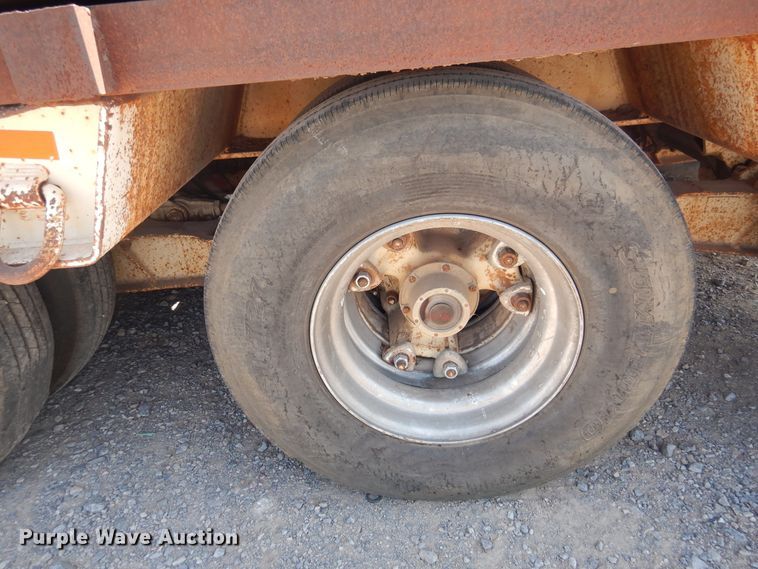 image for item DG1468 1978 Rogers lowboy equipment trailer