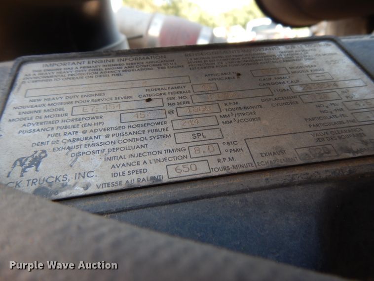 image for item DG6988 1997 Mack CH613  semi truck