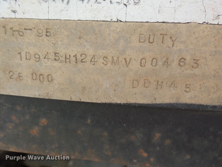 image for item DH3926 1995 Duty Mfg Inc DDH45 drop deck equipment trailer