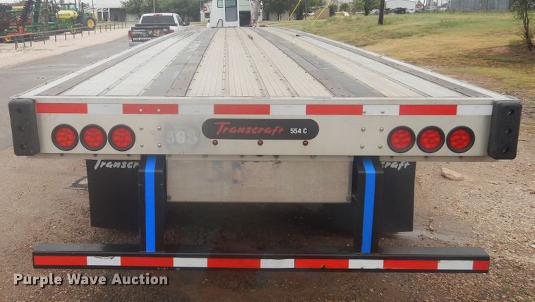 image for item DJ1057 2020 Transcraft flatbed trailer